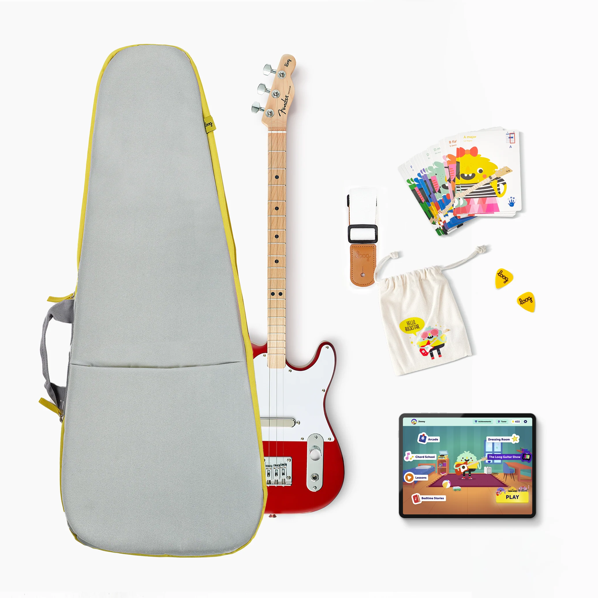 fender x loog electric guitar bundles - Image 16