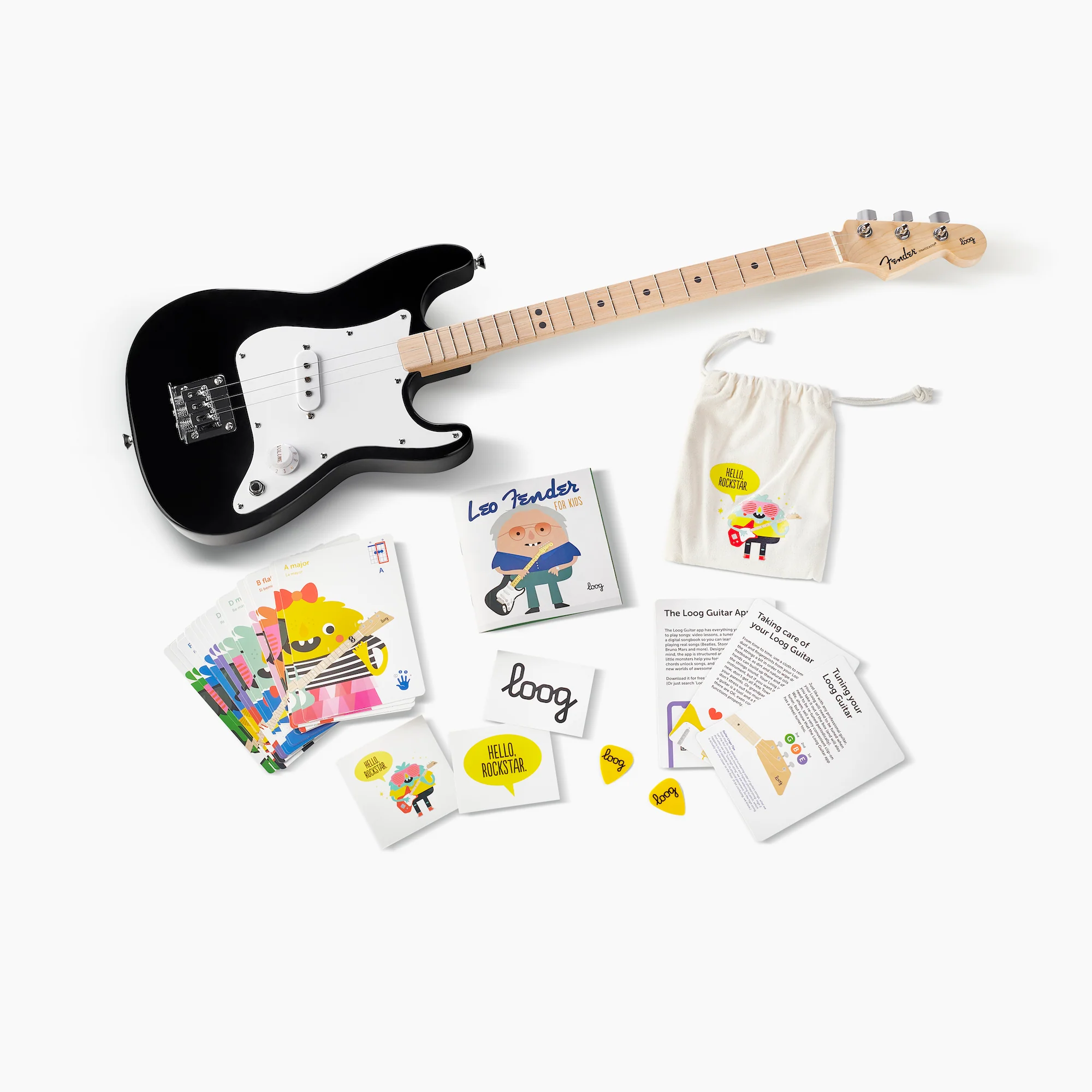 fender x loog stratocaster electric guitar - Image 2
